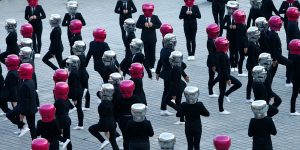 Flashmob Lancement collection Karl Lagerfeld
